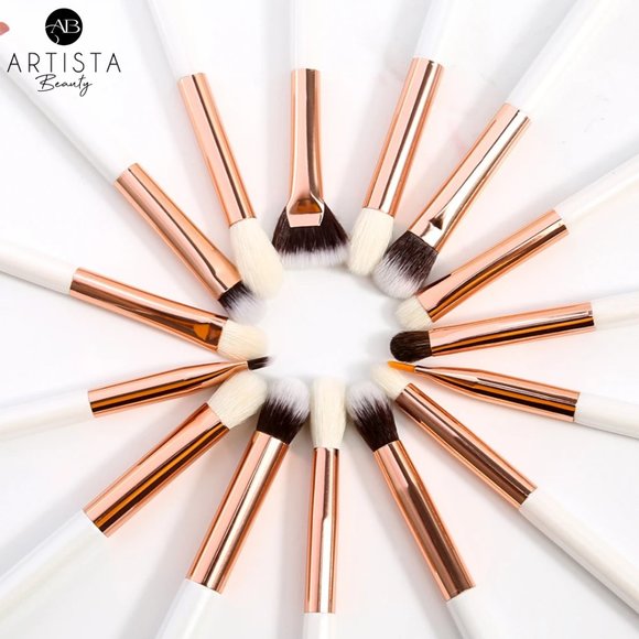 DUcare 15 Piece White Eye Makeup Brush Set - Picture 1 of 4